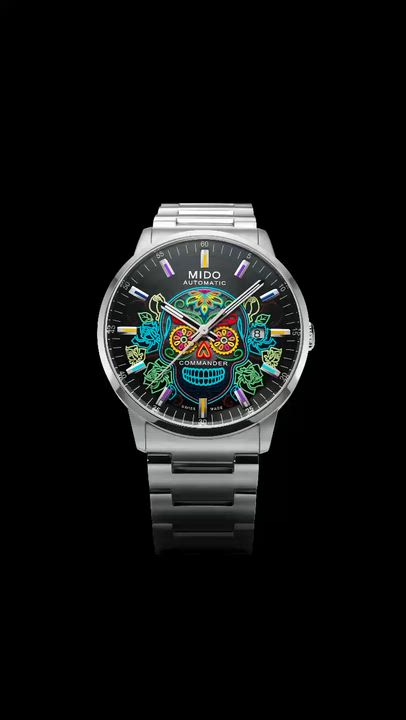 MIDO 美度Commander Gradient Catrines 墨西哥亡靈節特別版腕錶套組